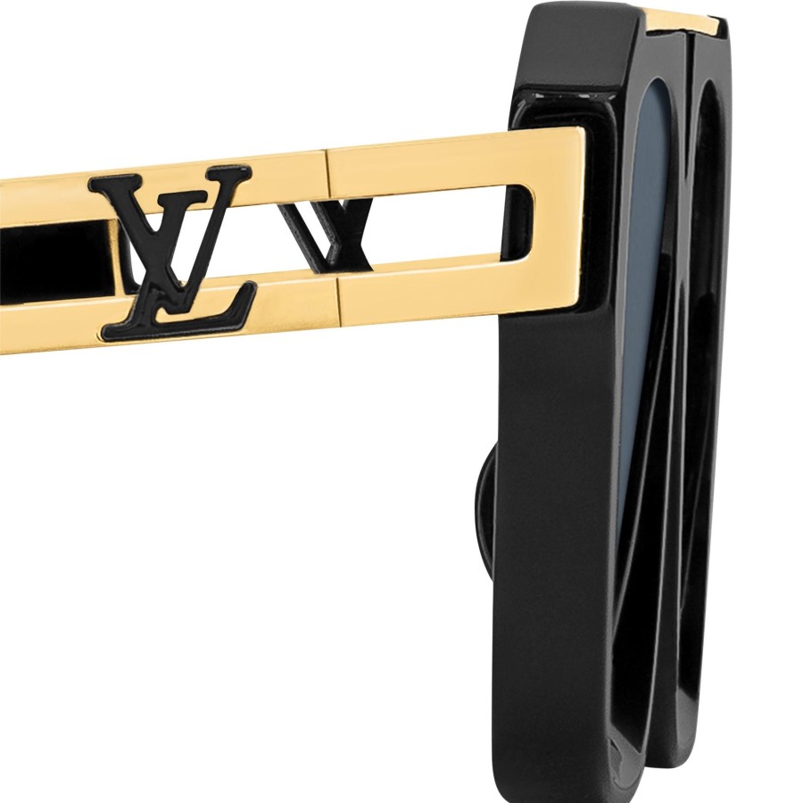 Hombre Louis Vuitton Gafas De Sol | Gafas De Sol 1.1 Mascot Pilot Square Negro