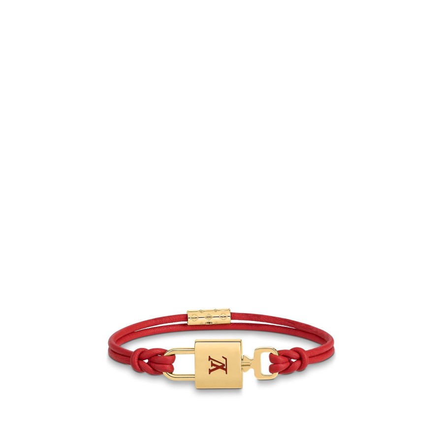 Mujer Louis Vuitton Pulseras | Pulsera Lv Padlock Rojo