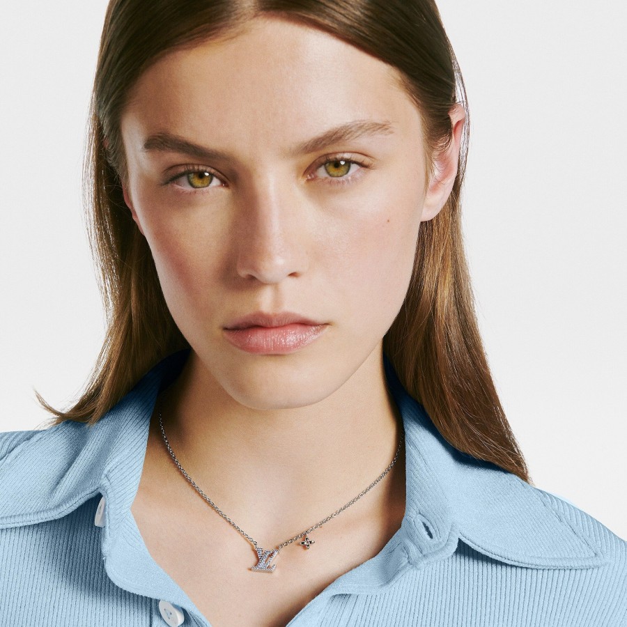 Mujer Louis Vuitton Collares Y Colgantes | Collar Lv Iconic Aquamarine