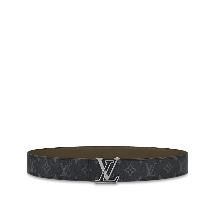 Hombre Louis Vuitton Cinturones | Cinturon Reversible Lv Line De 4 Cm