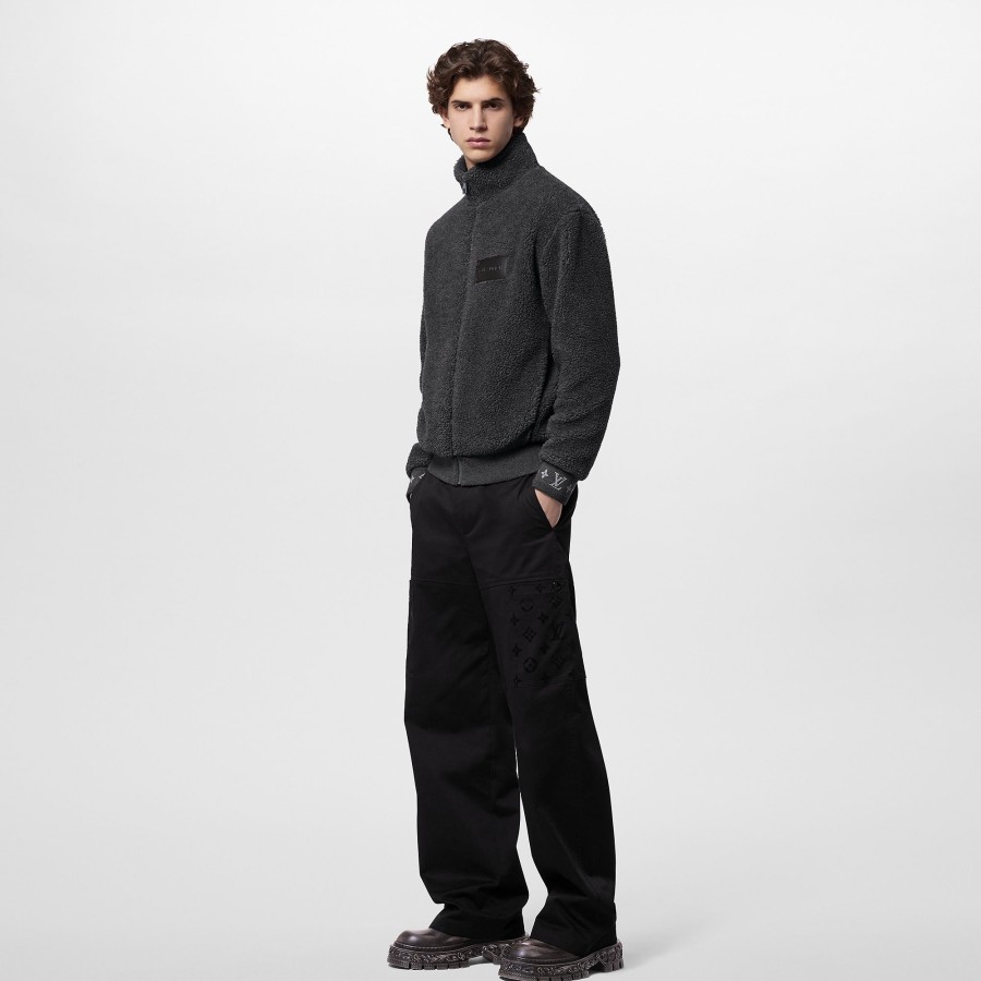 Hombre Louis Vuitton Pantalones | Pantalon Utilitario De Algodon Noir