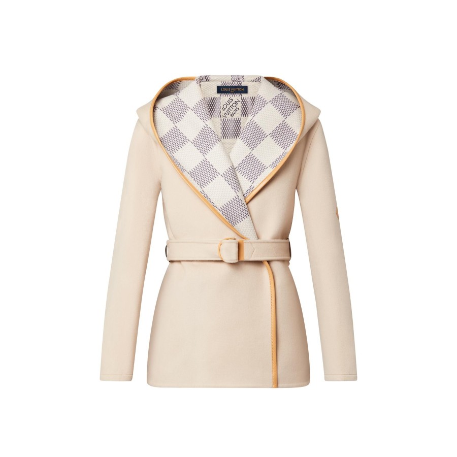 Mujer Louis Vuitton Abrigos Y Chaquetas | Chaqueton Envolvente Damier Azur