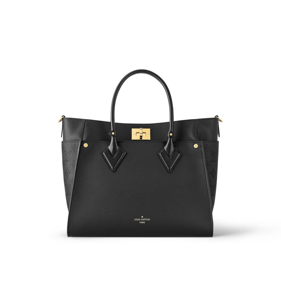 Mujer Louis Vuitton Bolsos Tote | Bolso On My Side Gm Negro