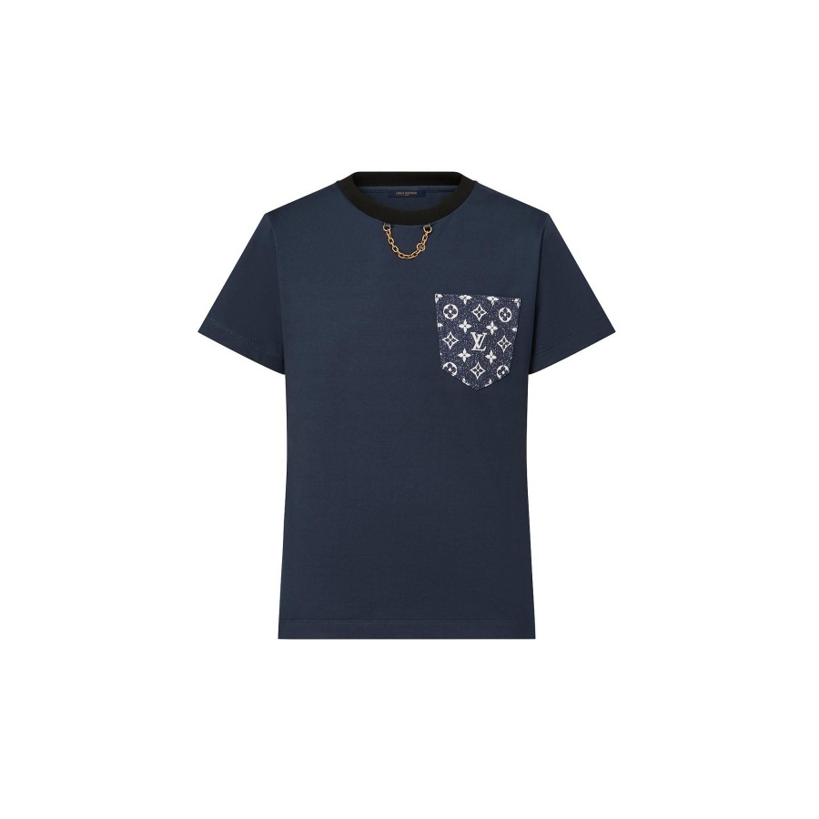 Mujer Louis Vuitton Tops | Camiseta Con Bolsillo Monogram