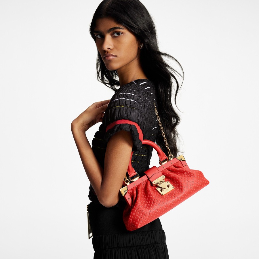 Mujer Louis Vuitton Bolsos Con Cadena Y Clutches | Bolso Clutch Monogram Rojo