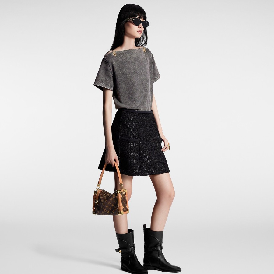 Mujer Louis Vuitton Tops | Camiseta Con Cuello Barco