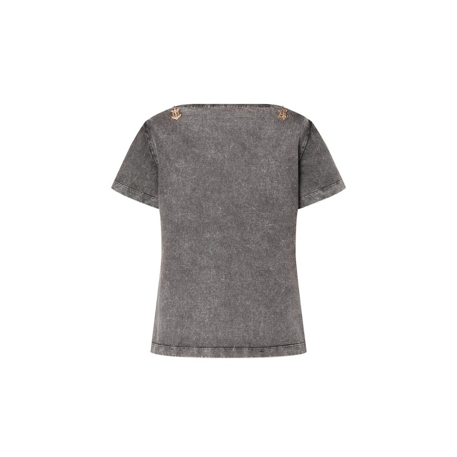 Mujer Louis Vuitton Tops | Camiseta Con Cuello Barco