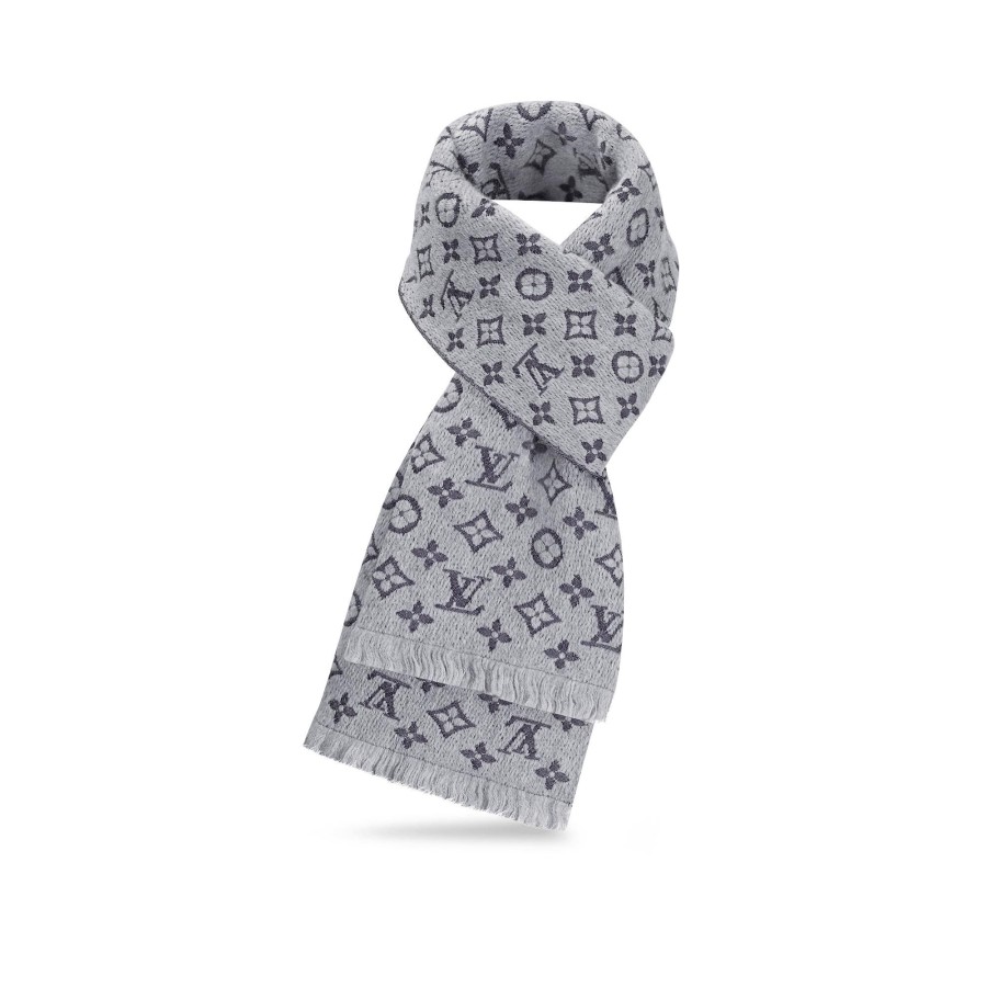 Hombre Louis Vuitton Bufandas | Bufanda Monogram Classic Light Grey