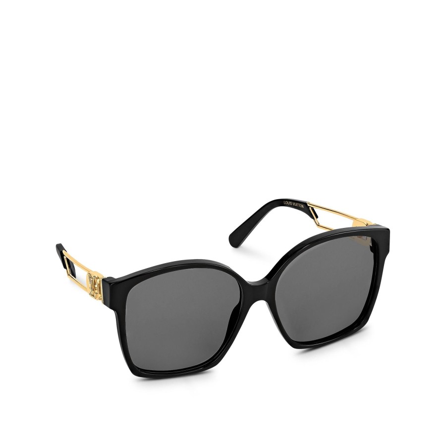 Mujer Louis Vuitton Gafas De Sol | Gafas De Sol Lv Link Light Classic Square Negro