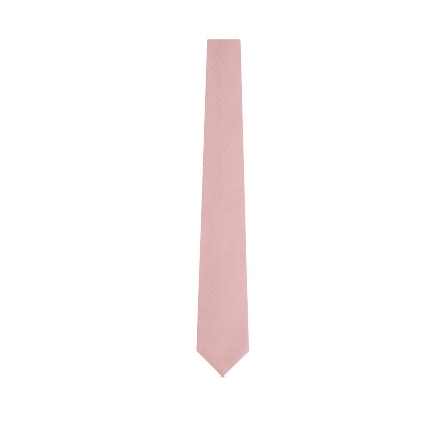 Hombre Louis Vuitton Corbatas Y Panuelos | Corbata Mixed Monogram Rose Clair