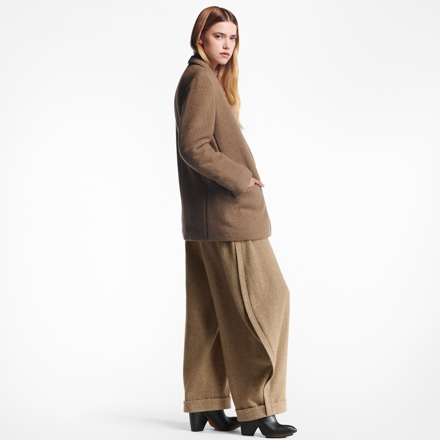 Mujer Louis Vuitton Pantalones | Pantalon Globo Con Estampado De Espiga