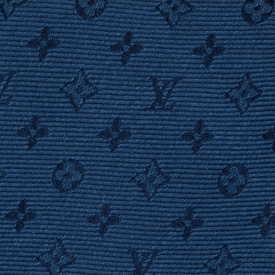 Hombre Louis Vuitton Corbatas Y Panuelos | Corbata Neo Monogramissime Capsule Azul Marino