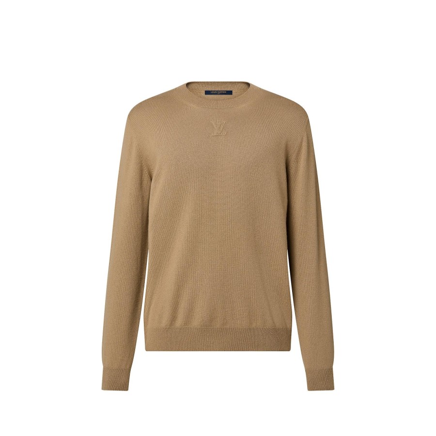 Hombre Louis Vuitton Punto Y Sudaderas | Jersey Lv De Cachemir Beige Gris