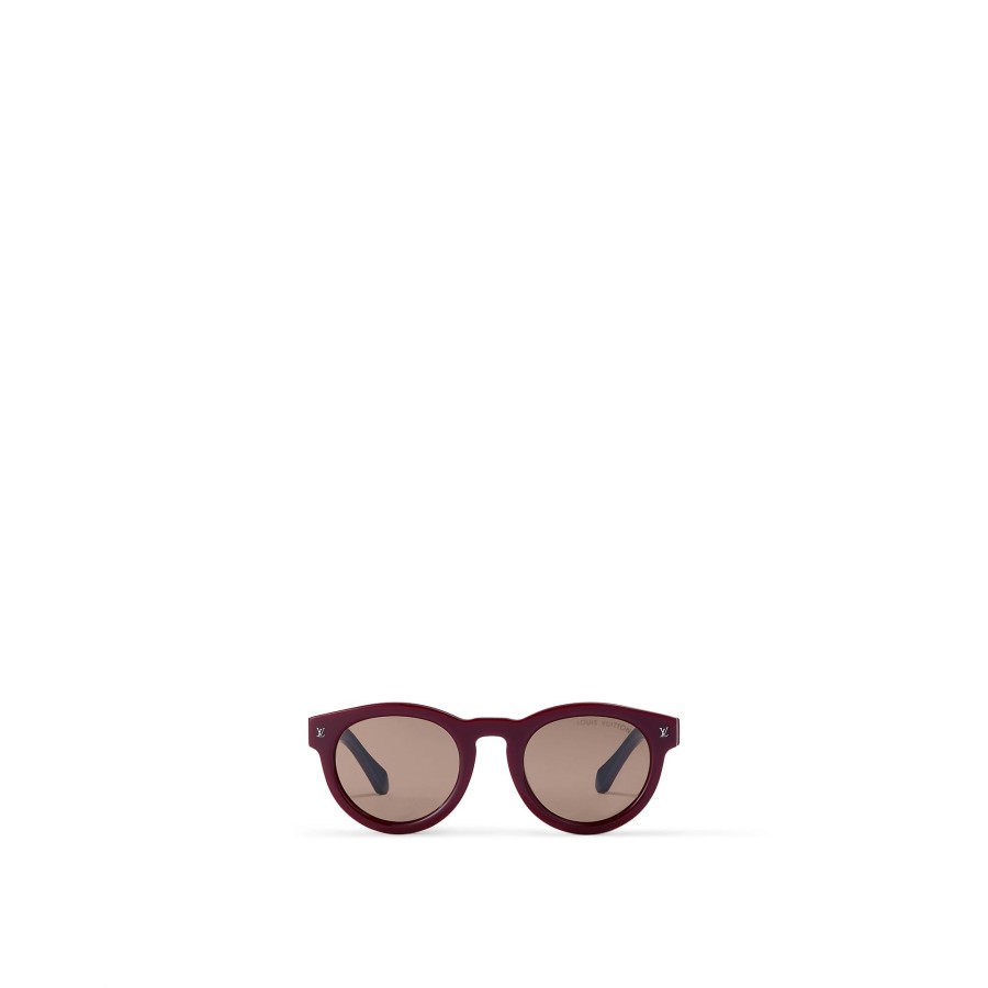 Hombre Louis Vuitton Gafas De Sol | Gafas De Sol Lv Urban Round Burgundy