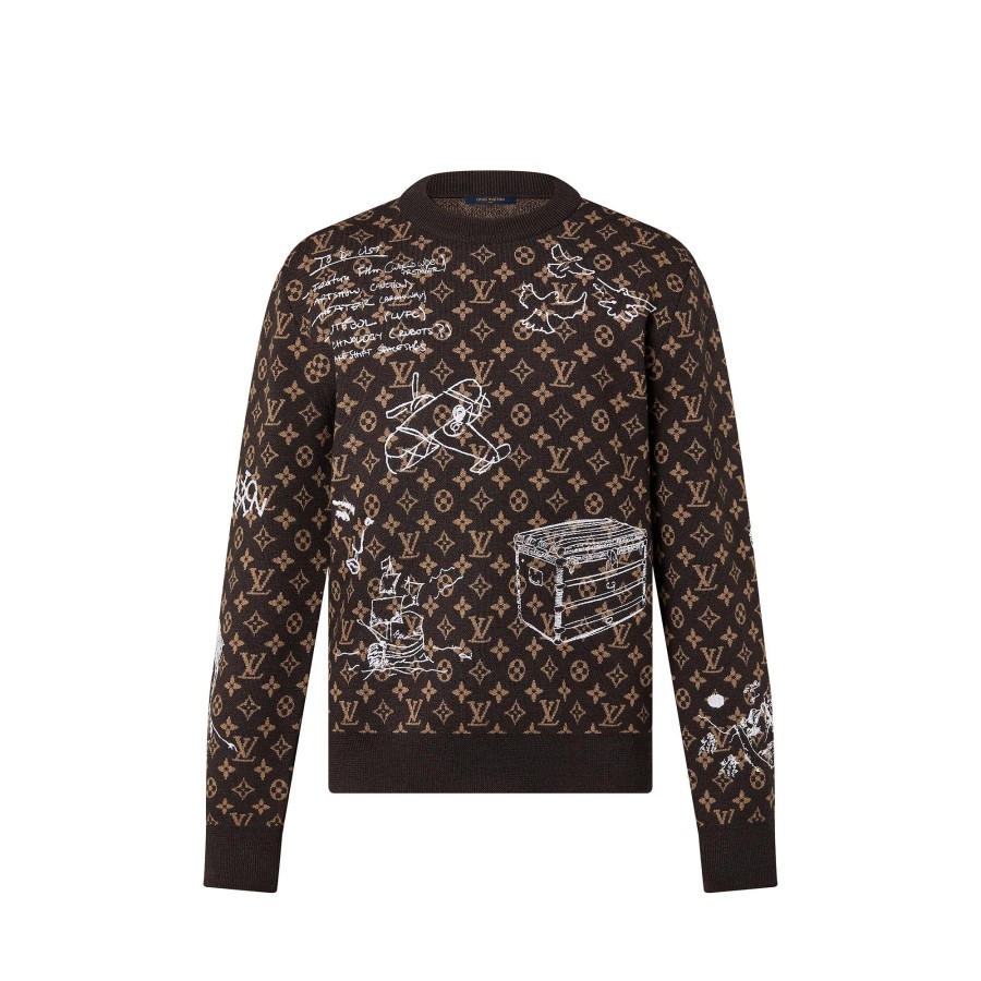 Hombre Louis Vuitton Punto Y Sudaderas | Jersey Monogram De Lana