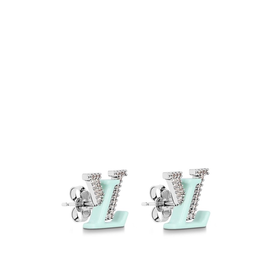 Mujer Louis Vuitton Pendientes | Pendientes Lv Iconic Sweety Azul