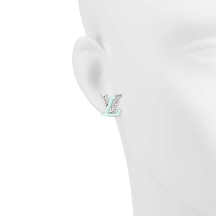 Mujer Louis Vuitton Pendientes | Pendientes Lv Iconic Sweety Azul