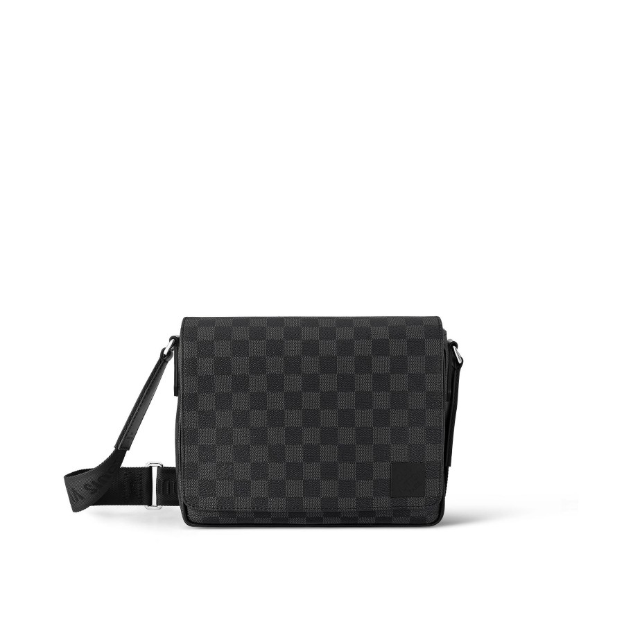 Hombre Louis Vuitton Coleccion Damier | Bolso Messenger District Pm