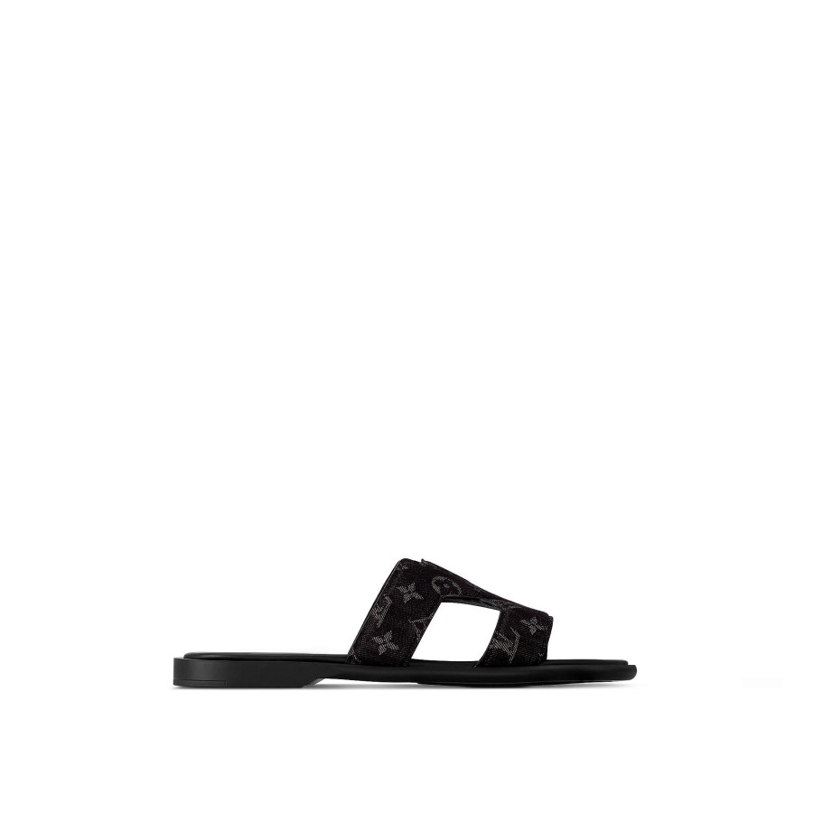 Hombre Louis Vuitton Sandalias | Mule Lv Oasis Negro