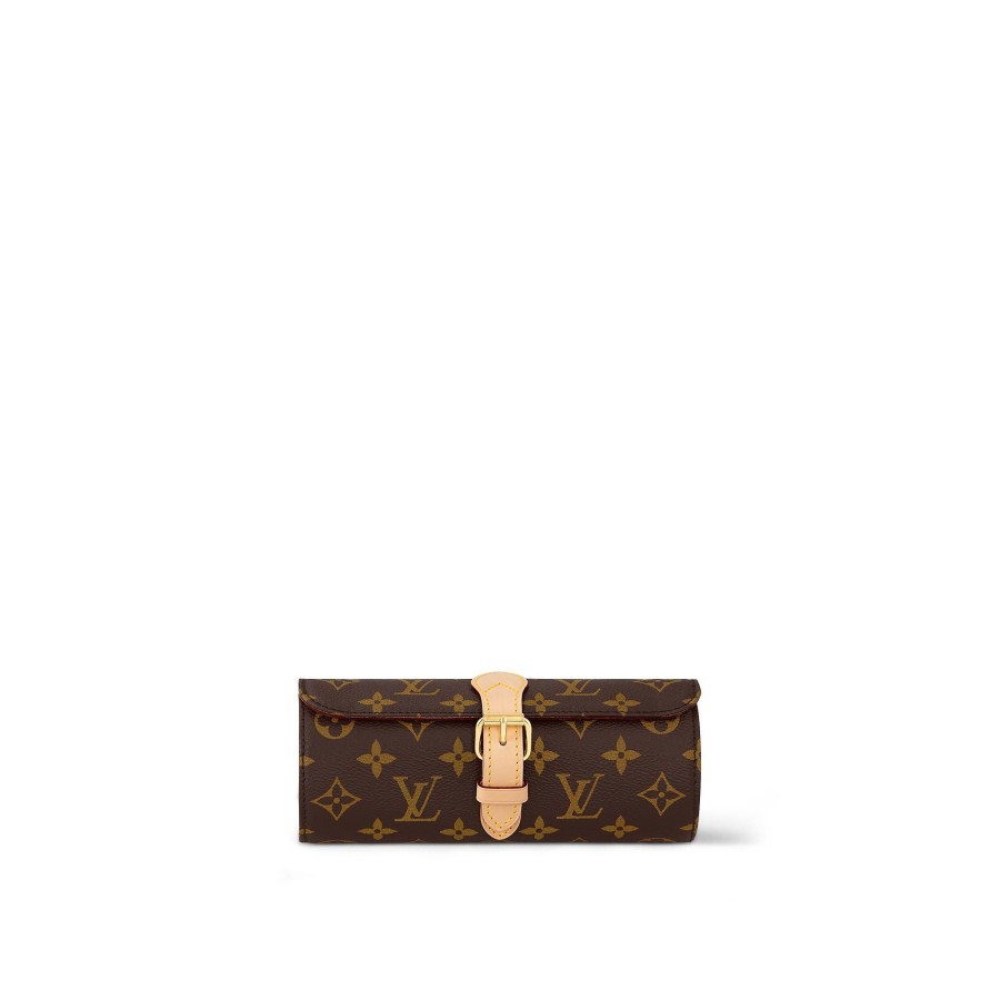 Mujer Louis Vuitton Accesorios De Viaje | Estuche Para 3 Relojes