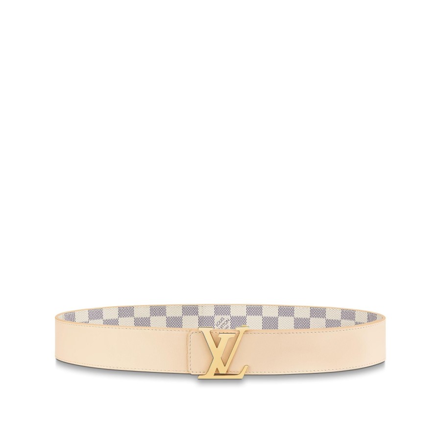 Mujer Louis Vuitton Cinturones | Cinturon Reversible Lv Initiales De 4 Cm