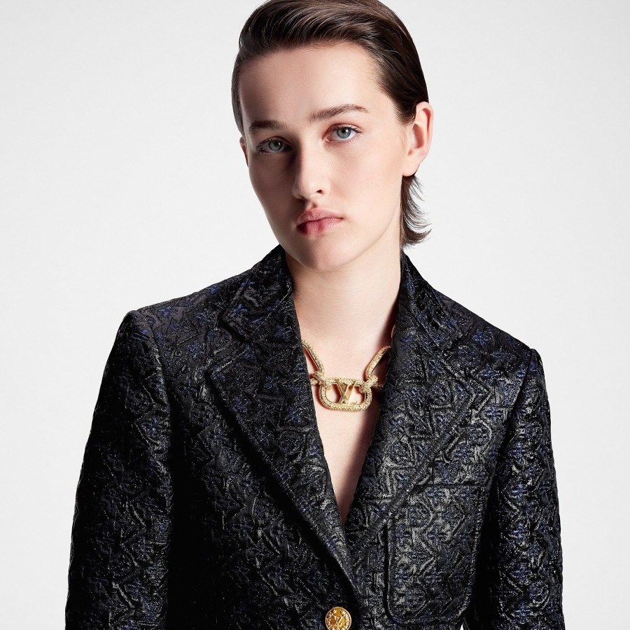 Mujer Louis Vuitton Abrigos Y Chaquetas | Americana De Lurex Monogram