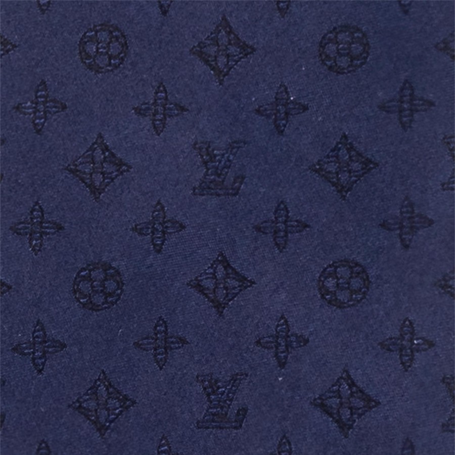 Hombre Louis Vuitton Corbatas Y Panuelos | Corbata Monogram Shadow Azul Marino