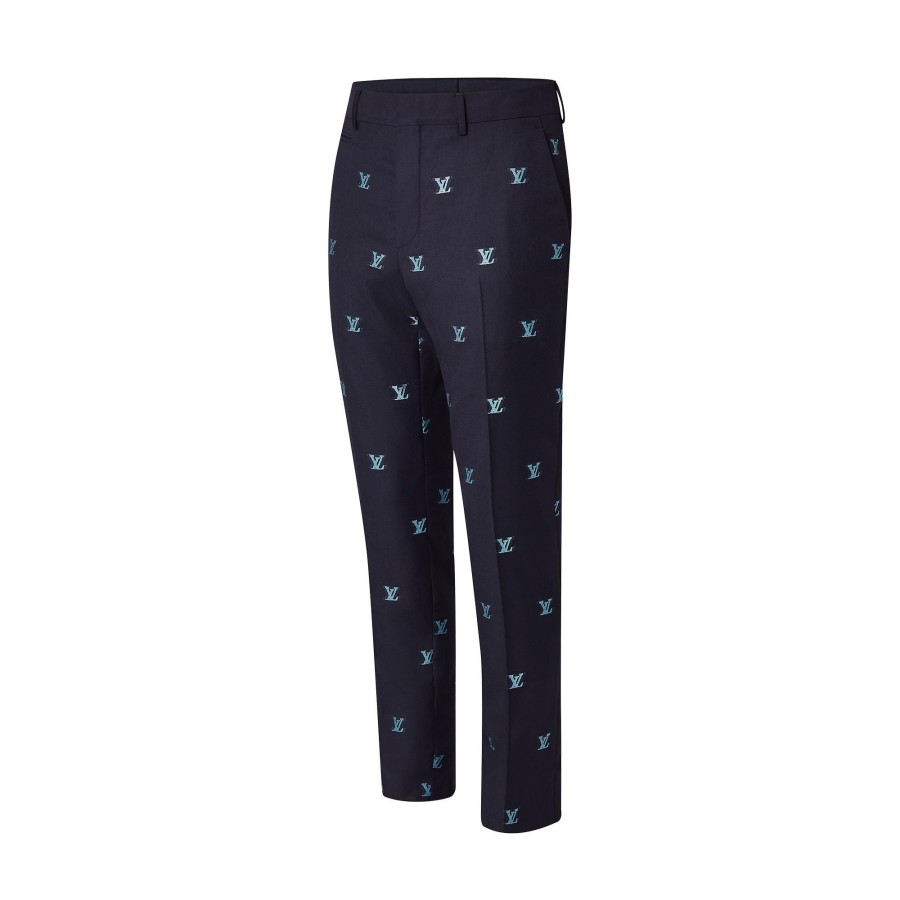 Hombre Louis Vuitton Pantalones | Pantalon De Corte Cigarette