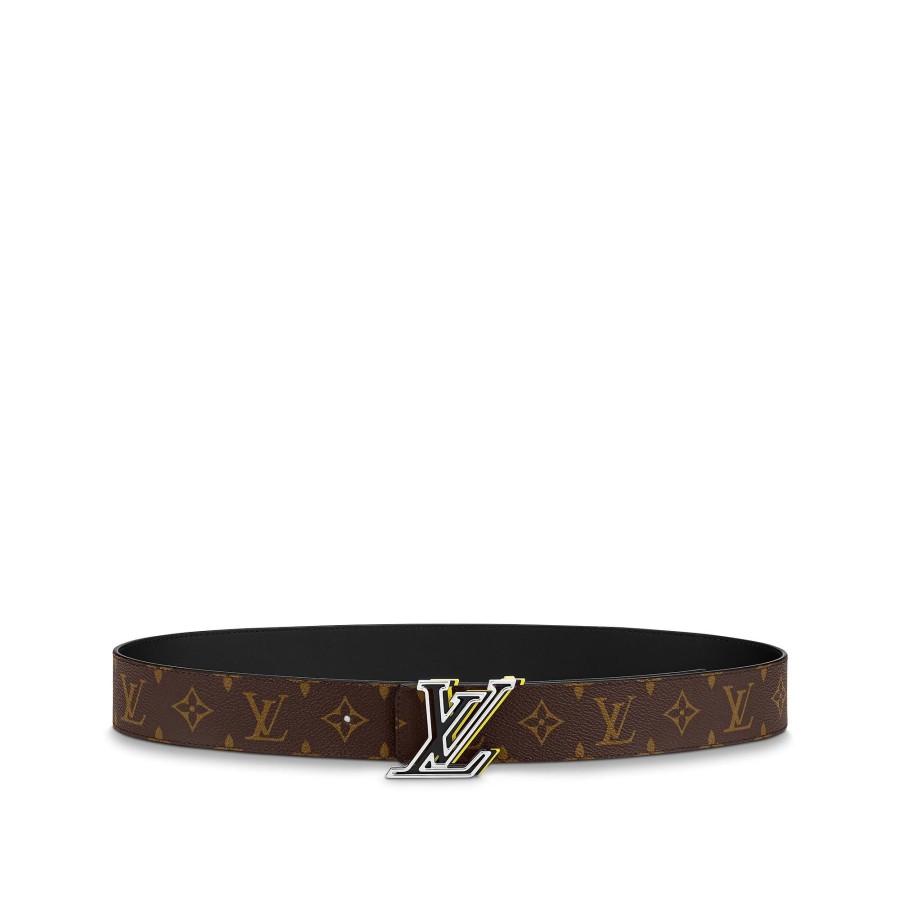 Hombre Louis Vuitton Cinturones | Cinturon Reversible Lv Speed De 4 Cm Monogram