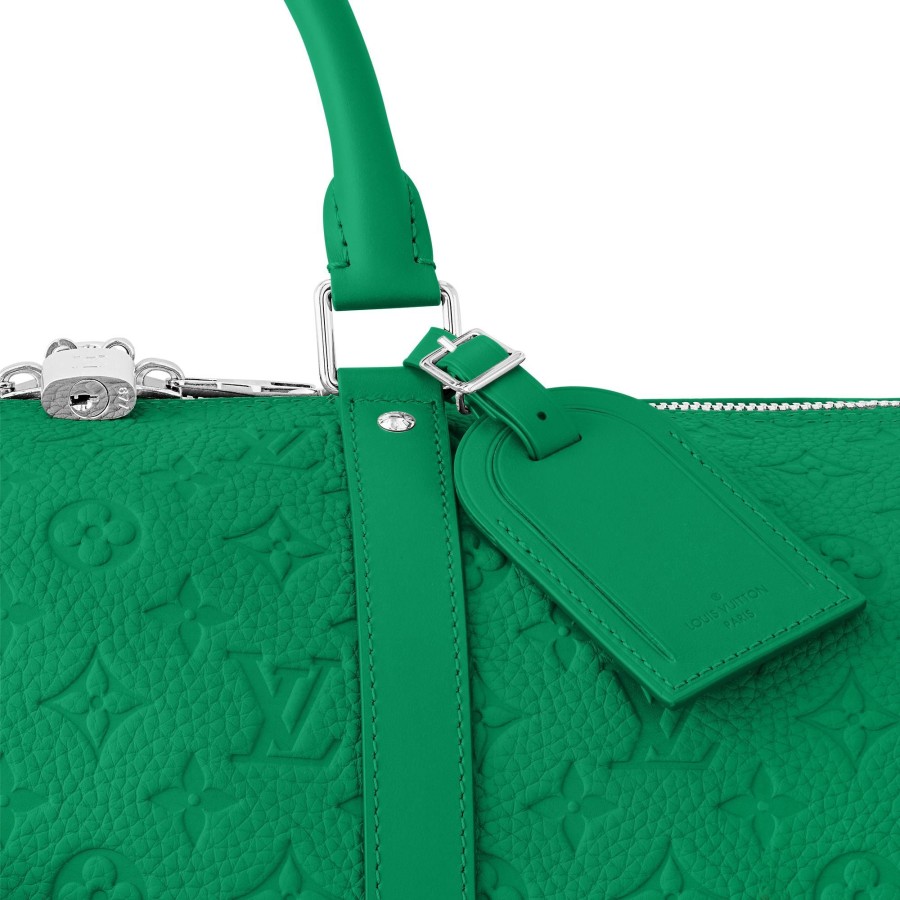 Mujer Louis Vuitton Bolsas De Viaje | Bolsa De Viaje Keepall 50 Con Bandolera Verde