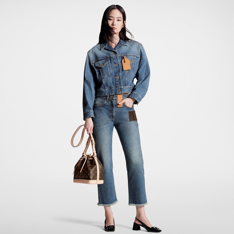 Mujer Louis Vuitton Denim | Cazadora Trucker De Tejido Denim Lavado A La Piedra