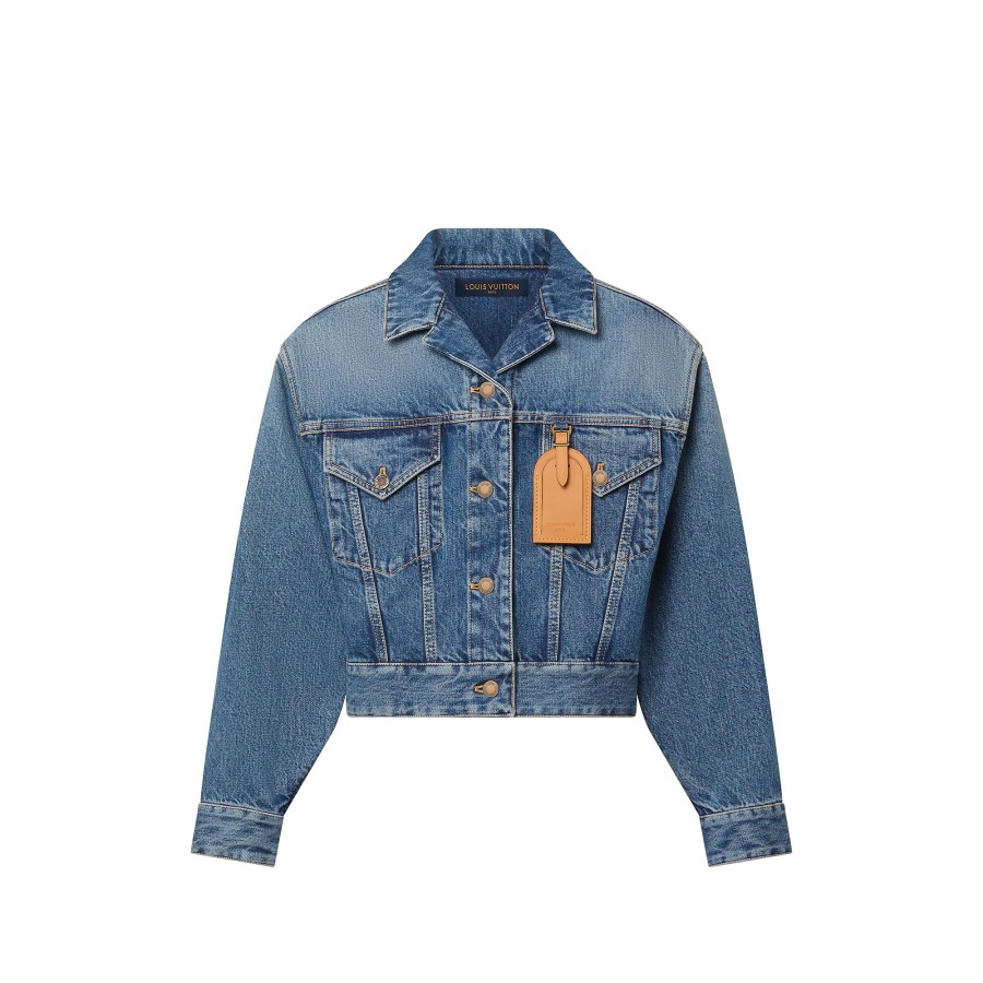 Mujer Louis Vuitton Denim | Cazadora Trucker De Tejido Denim Lavado A La Piedra