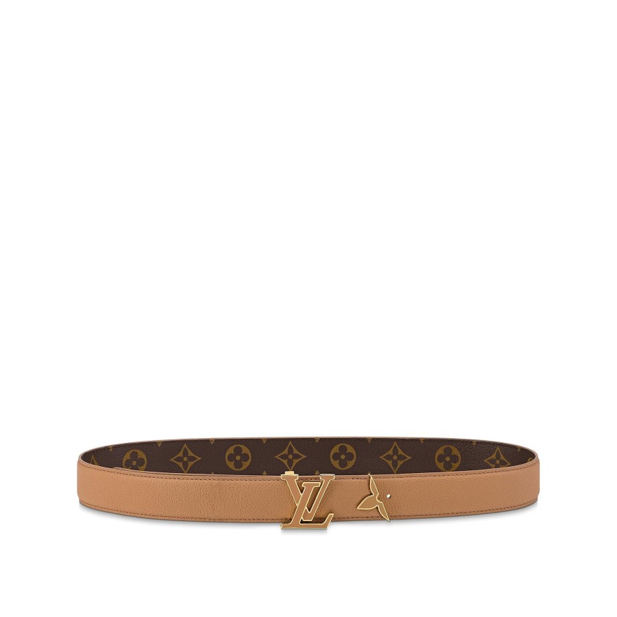 Mujer Louis Vuitton Cinturones | Cinturon Reversible Pretty Lv Enamel De 3 Cm Beige Arizona