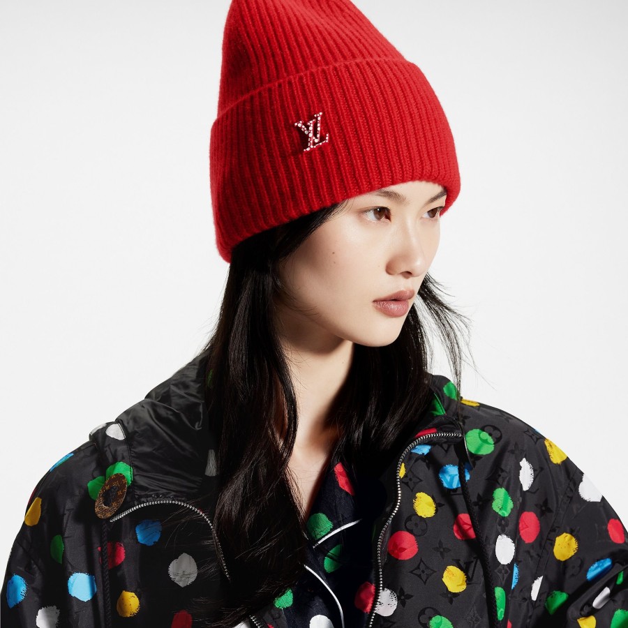 Mujer Louis Vuitton Gorros Y Guantes | Lv X Yk Gorro Infinity Dots