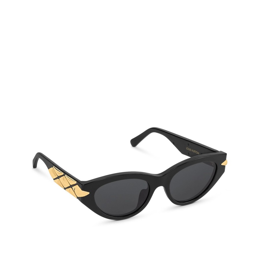 Mujer Louis Vuitton Gafas De Sol | Gafas De Sol Lv Malletage Cat Eye Negro