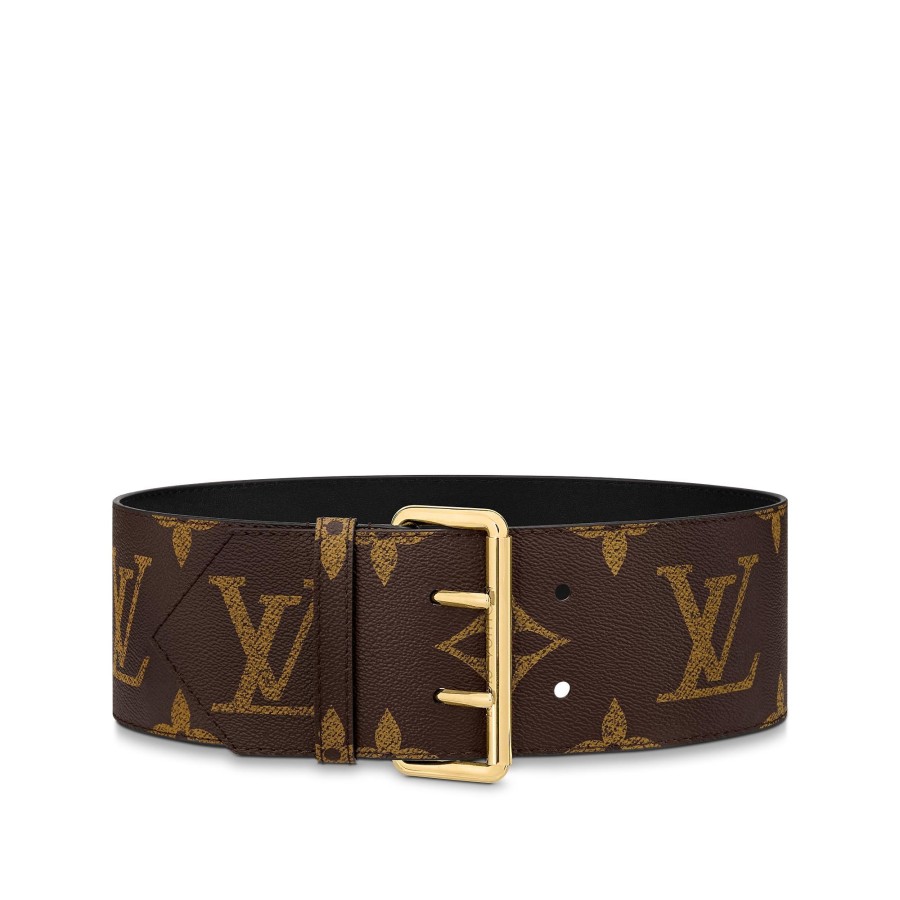 Mujer Louis Vuitton Cinturones | Cinturon De 9 Cm Con Hebilla Oversize