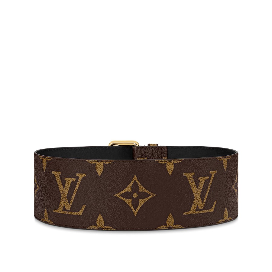 Mujer Louis Vuitton Cinturones | Cinturon De 9 Cm Con Hebilla Oversize