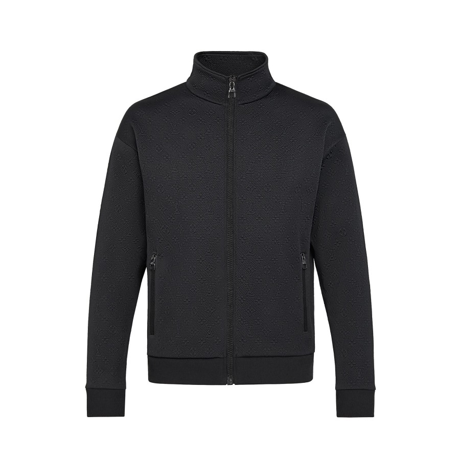 Hombre Louis Vuitton Punto Y Sudaderas | Chaqueta De Chandal Lvse Monogram Noir