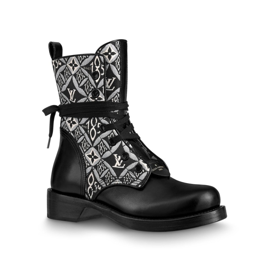 Mujer Louis Vuitton Botas Y Botines | Bota Militar Plana Since 1854 Metropolis