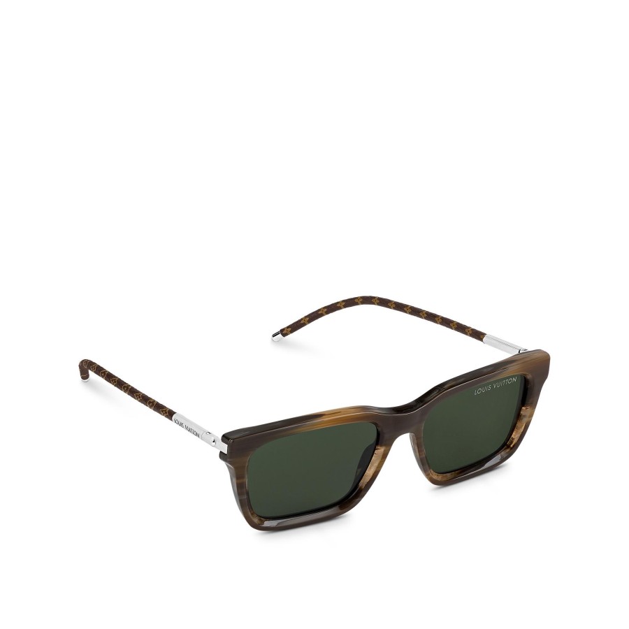 Hombre Louis Vuitton Gafas De Sol | Gafas De Sol Mng Blaze Square Dark Brown