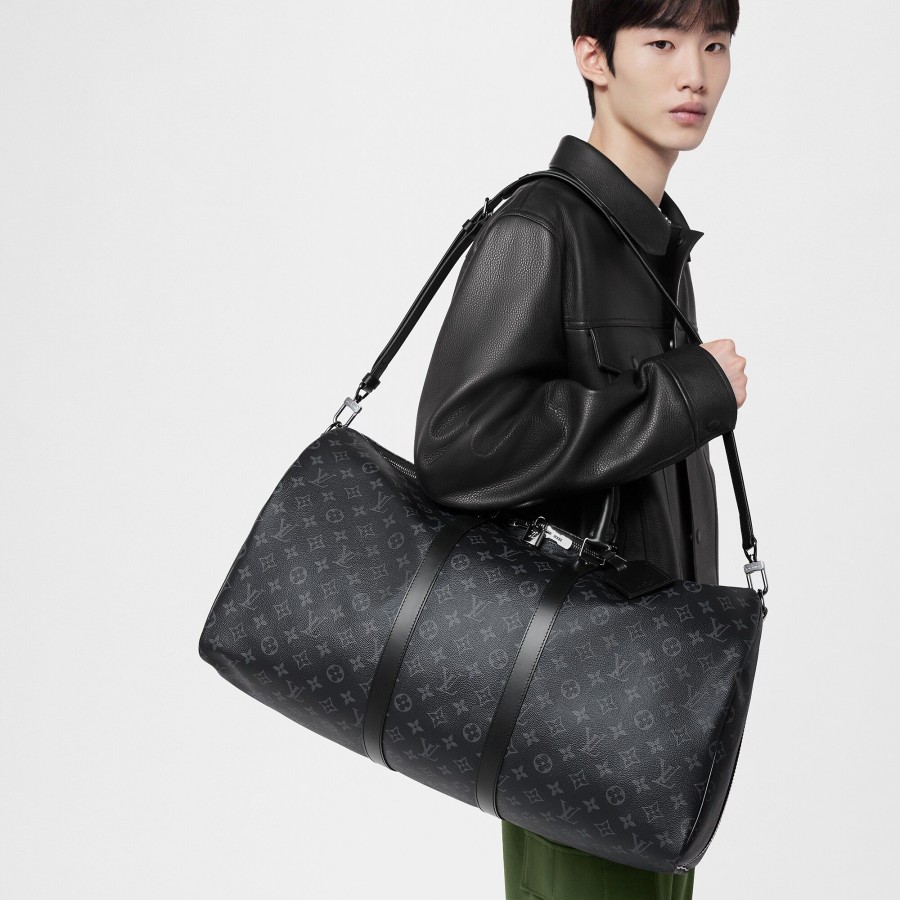 Hombre Louis Vuitton Bolsos De Viaje | Keepall 55 Con Bandolera