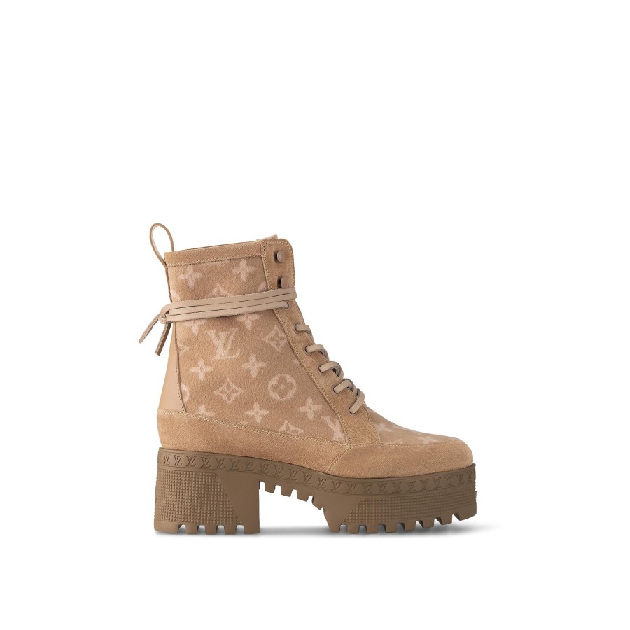 Mujer Louis Vuitton Botas Y Botines | Bota De Desierto Laureate Con Plataforma Ivory