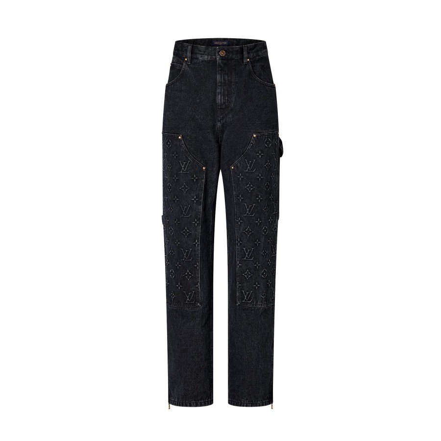 Hombre Louis Vuitton Pantalones | Vaqueros De Corte Carpenter