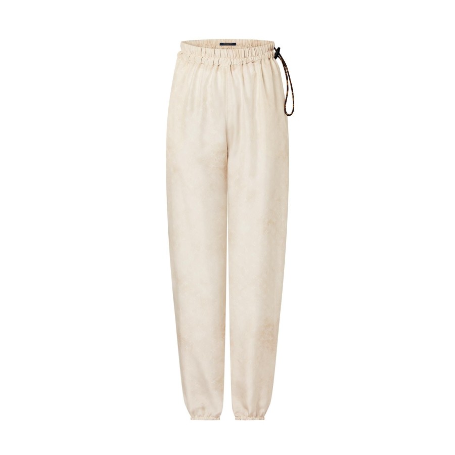 Mujer Louis Vuitton Pantalones | Pantalon De Chandal Monogram Cloud Tiza