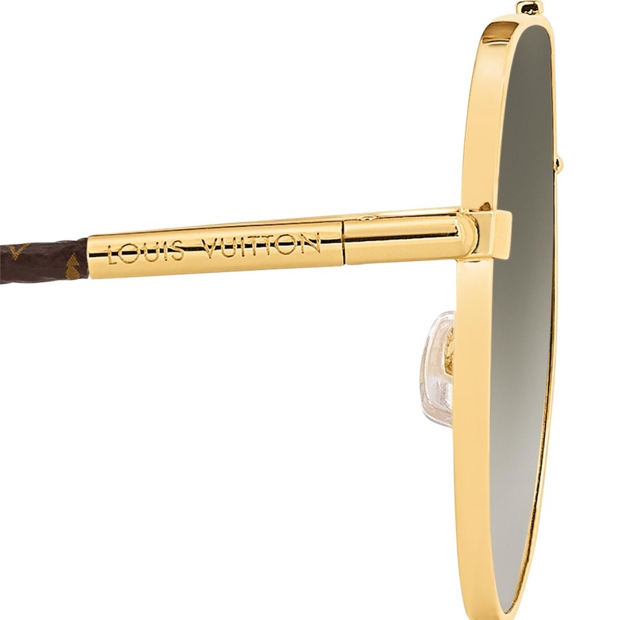 Hombre Louis Vuitton Gafas De Sol | Gafas De Sol Mng Blaze Pilot Oro