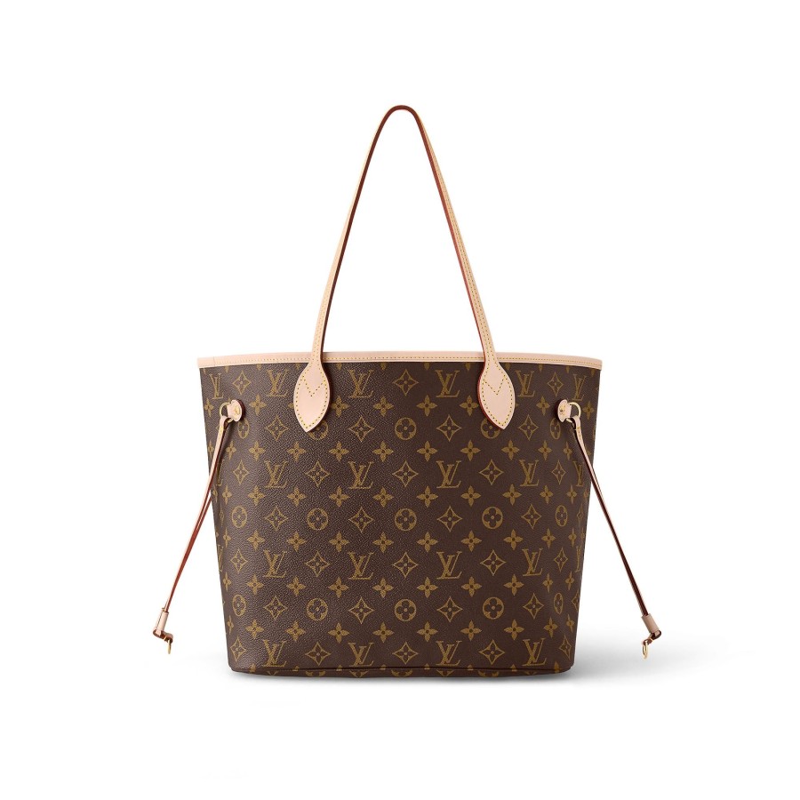 Mujer Louis Vuitton Bolsos Monogram Iconicos | Bolso Neverfull Mm Beige