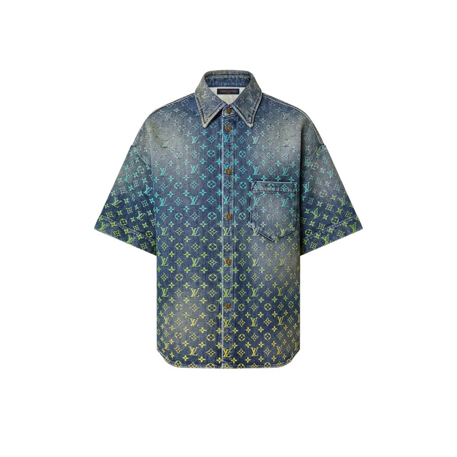 Hombre Louis Vuitton Camisas | Camisa Vaquera Rainbow Monogram