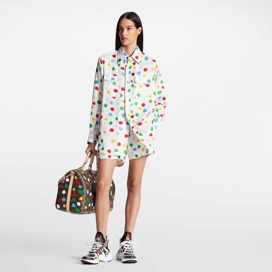 Mujer Louis Vuitton Faldas Y Pantalones Cortos | Lv X Yk Pantalones Cortos Tipo Pijama Painted Dots