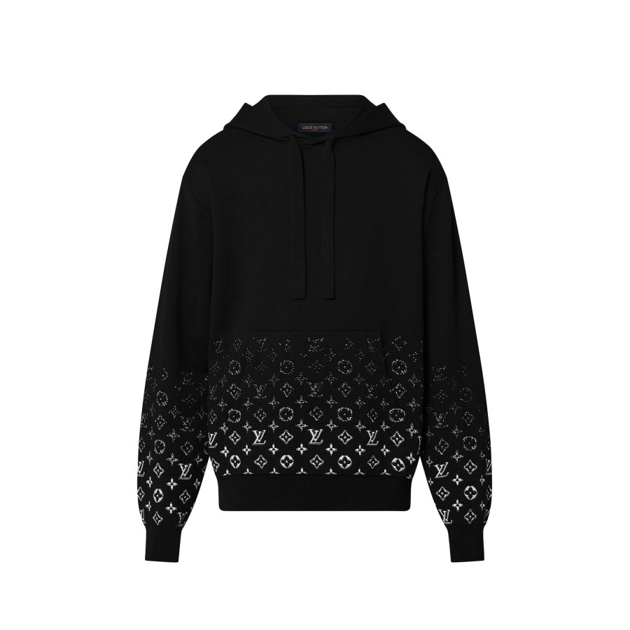 Hombre Louis Vuitton Punto Y Sudaderas | Sudadera De Algodon Con Efecto Degradado Blanco/Negro