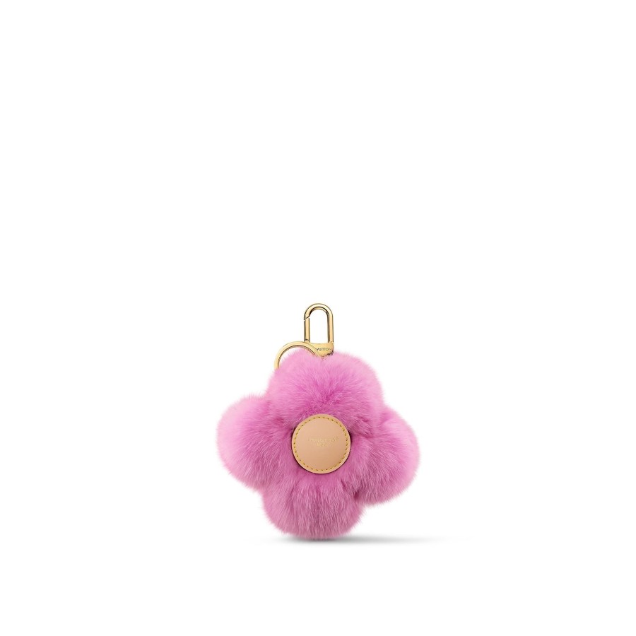 Mujer Louis Vuitton Llaveros Y Charms | Llavero Vivienne Fur Rose